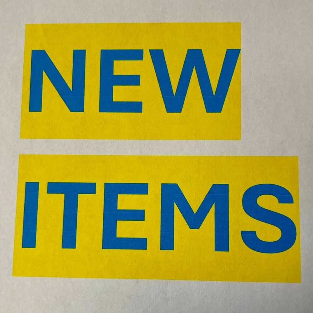 New items